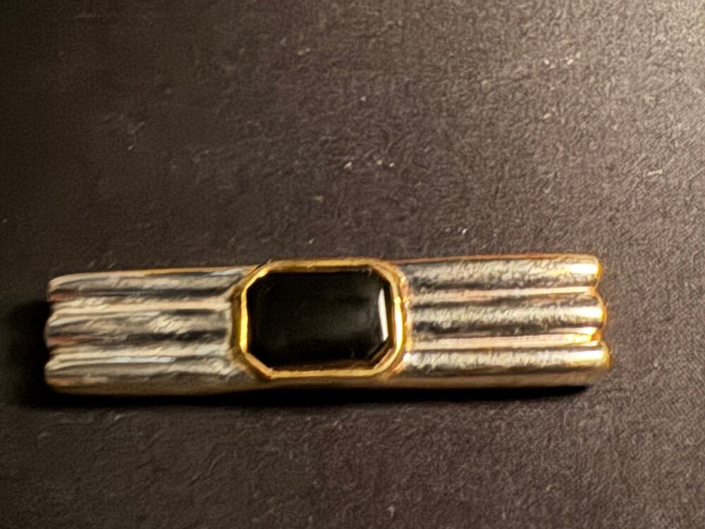 Vintage Carolee Gold & Silver Tone Bar Brooch